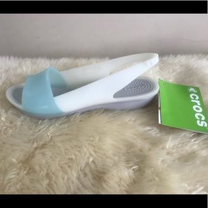 New with tags Crocs flat sandals size 5
